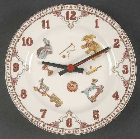Edwardian Child Collection Multicolor Hanging Wall Clock