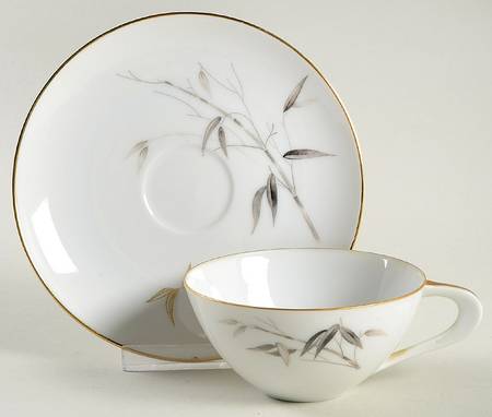 Bamboo Knight Flat Cup & Saucer Set