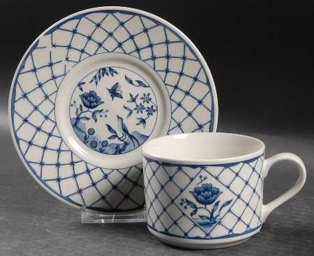Dynasty Flat Cup & Saucer Set