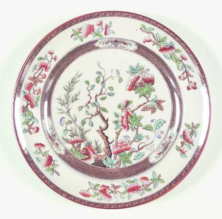 Indian Tree (Turquoise, Green, Rust, Smooth) Salad Plate