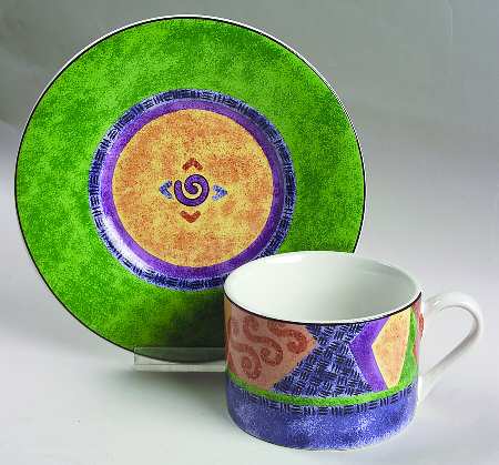 Karma Flat Cup & Saucer Set