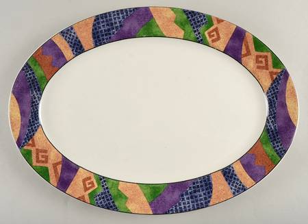 Karma 16" Oval Serving Platter