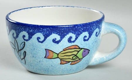 Pisces Cup for Individual Teapot & Lid with Cup