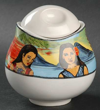 Fantasy Island Sugar Bowl & Lid