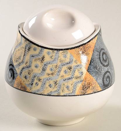 Ivory Coast Sugar Bowl & Lid