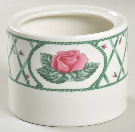 Trellis Rose Sugar Bowl No Lid