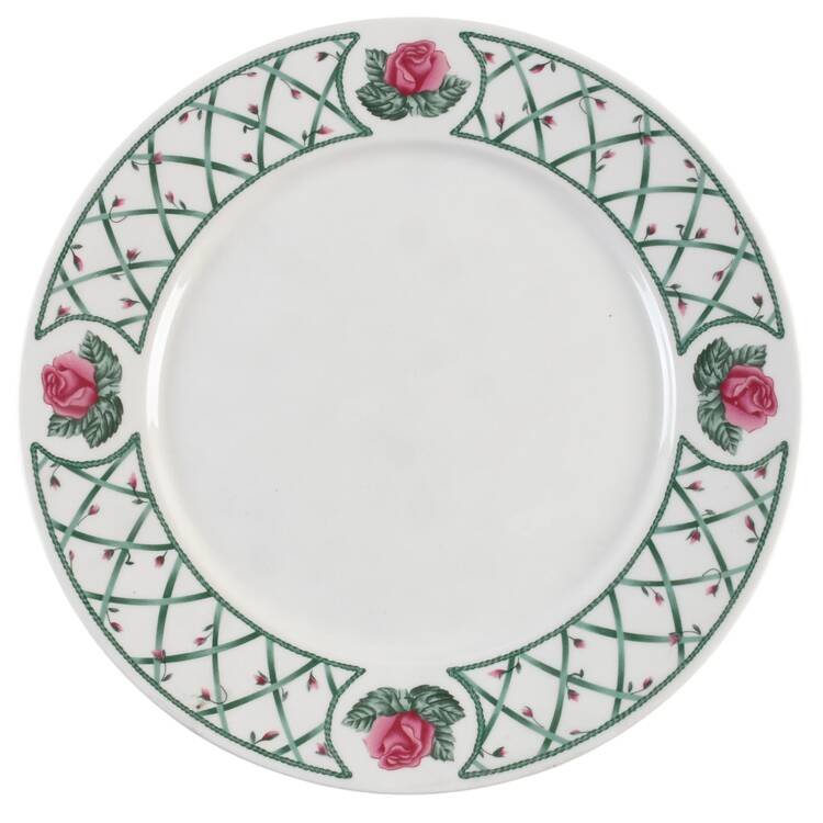 Trellis Rose 12" Chop Plate (Round Platter)