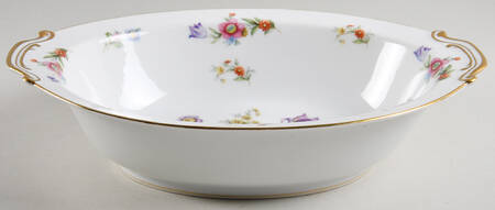 Dresdenia(Occupied Japan) 11" Oval Vegetable Bowl