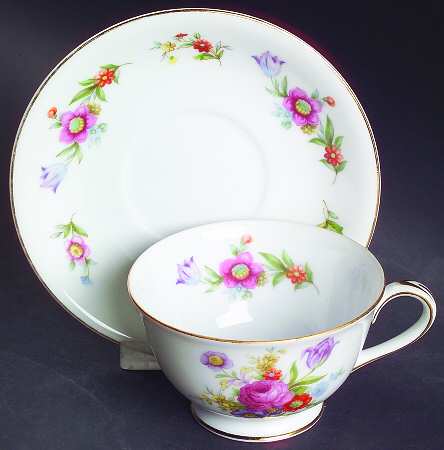 Dresdenia(Occupied Japan) Footed Cup & Saucer Set