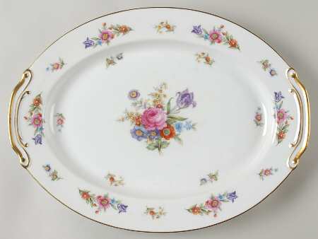 Dresdenia(Occupied Japan) 16" Oval Serving Platter