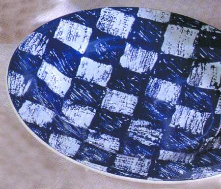 Blue Shadow Salad Plate