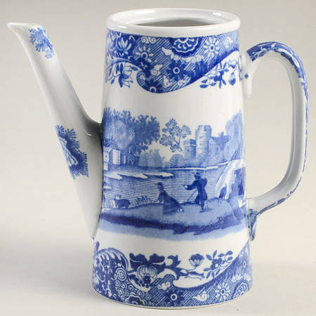 Blue Italian (Older) Mini Coffee Pot No Lid