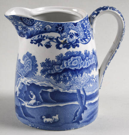 Blue Italian (Older) Hot Water Jug No Lid
