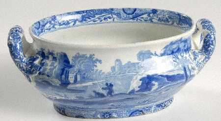 Blue Italian (Older) Open Sauce Boat