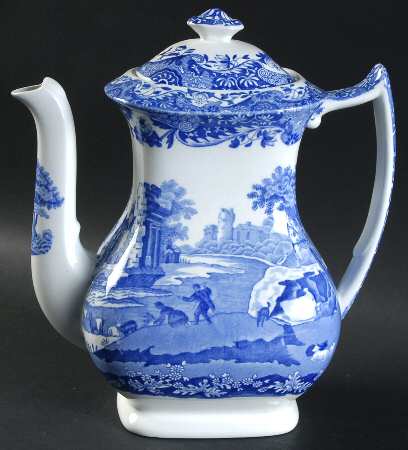 Blue Italian (Older) Coffee Pot & Lid