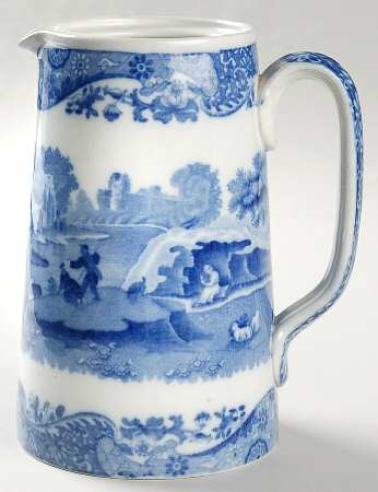 Blue Italian (Older) Hot Water Jug No Lid