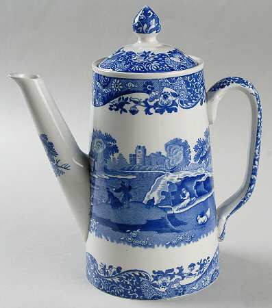 Blue Italian (Older) Coffee Pot & Lid