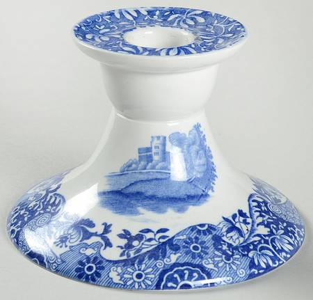 Blue Italian (Older) 3" Candlestick