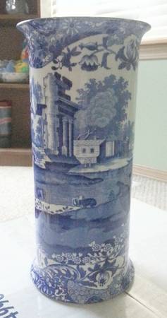 Blue Italian (Older) 8" Vase