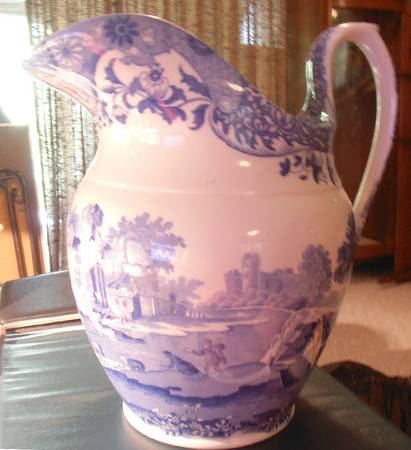 Blue Italian (Older) Large Pitcher