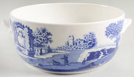 Blue Italian 2.25 Qt Round Casserole No Lid