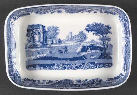 Blue Italian Rectangular Dish