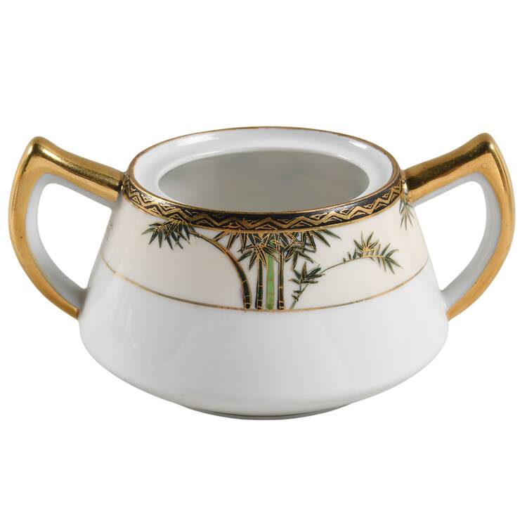 Three Bamboos Sugar Bowl No Lid