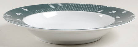 Applique Large Rim Soup Bowl