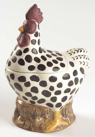 Country Quartet Figural Sugar Bowl & Lid