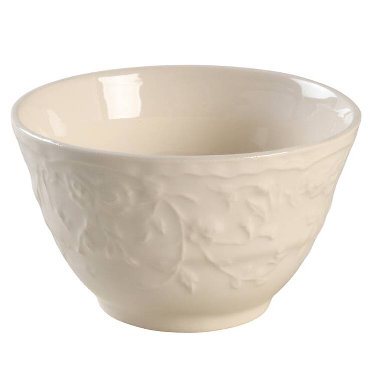 Rose Point Cranberry Bowl