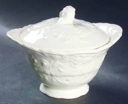 Rose Point Sugar Bowl & Lid