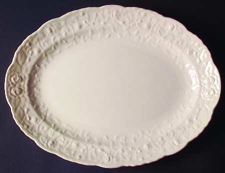 Rose Point 13" Oval Serving Platter