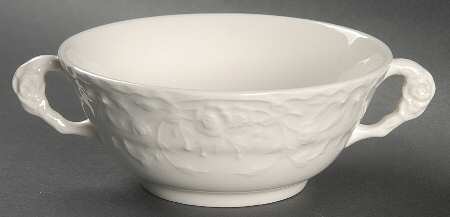 Rose Point Flat Cream Soup Bowl