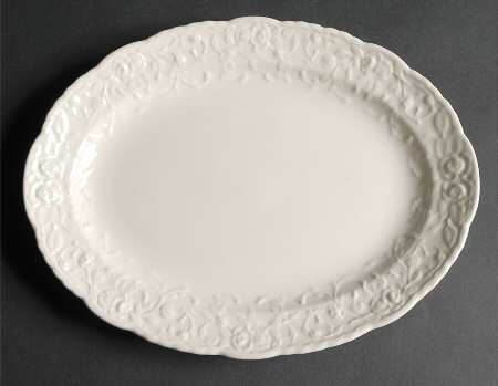 Rose Point 11" Oval Serving Platter
