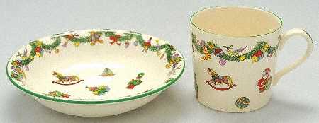 Christmas Toys (2 Piece) Child's Set (Mug & Bowl)