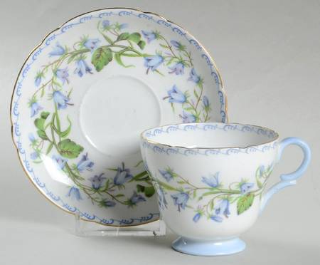 Harebell (Richmond) Footed Demitasse Cup & Saucer Set