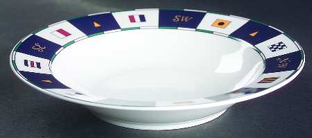 Anchors Aweigh Rim Soup Bowl