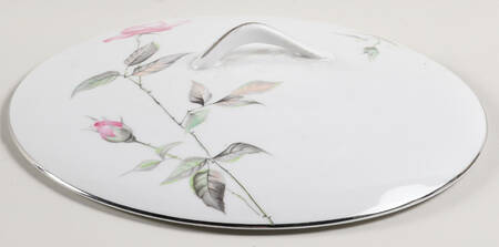 Dawn Rose Lid for Round Vegetable