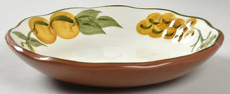Sculptured Fruit Coupe Soup Bowl