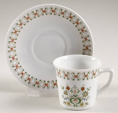 SLT130 Flat Demitasse Cup & Saucer Set