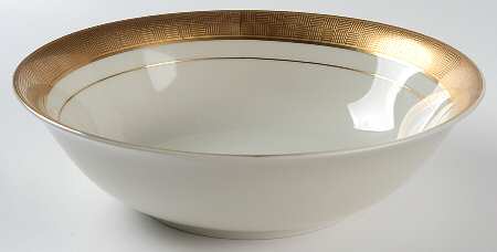 Metropolitan Gold 9" Round Vegetable Bowl