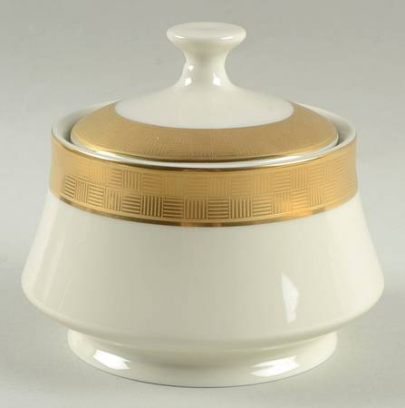 Metropolitan Gold Sugar Bowl & Lid