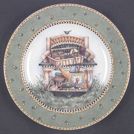 Garden Vignette Salad Plate