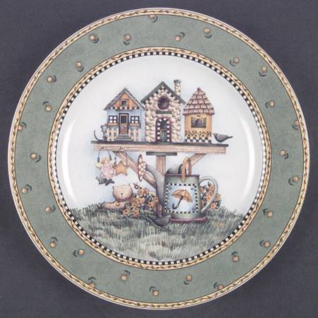 Garden Vignette Salad Plate