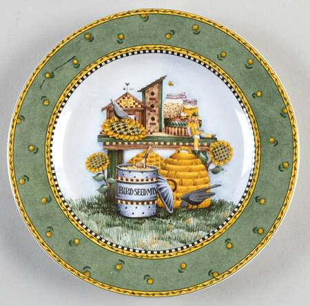 Garden Vignette Salad Plate