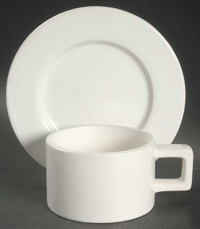 Georgica Flat Cup & Saucer Set