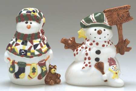 Winter Figural Salt & Pepper Set