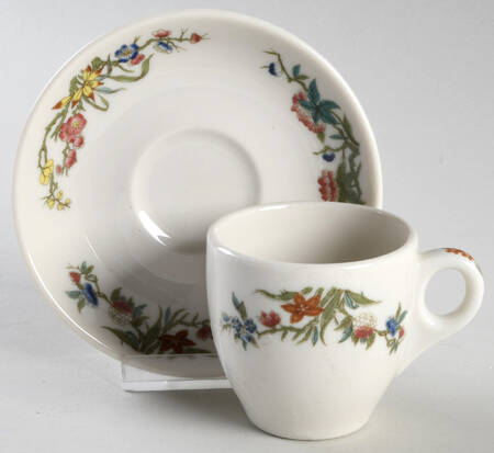Bombay (Restaurant, Smooth, No Bird) Demitasse Cup & Saucer Set