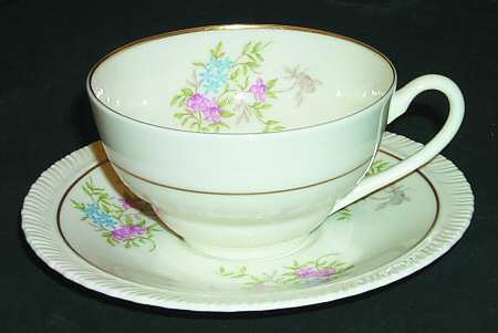 Spring Time Flat Cup & Saucer Set