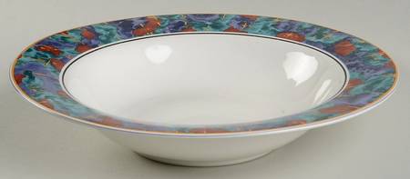 Spring Jewel Large Rim Soup Bowl